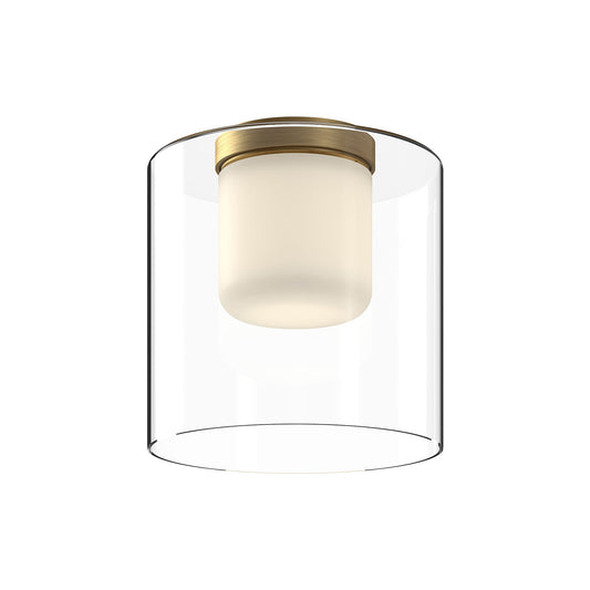 Kuzco Birch brushed gold flush mount FM53509-BG/CL