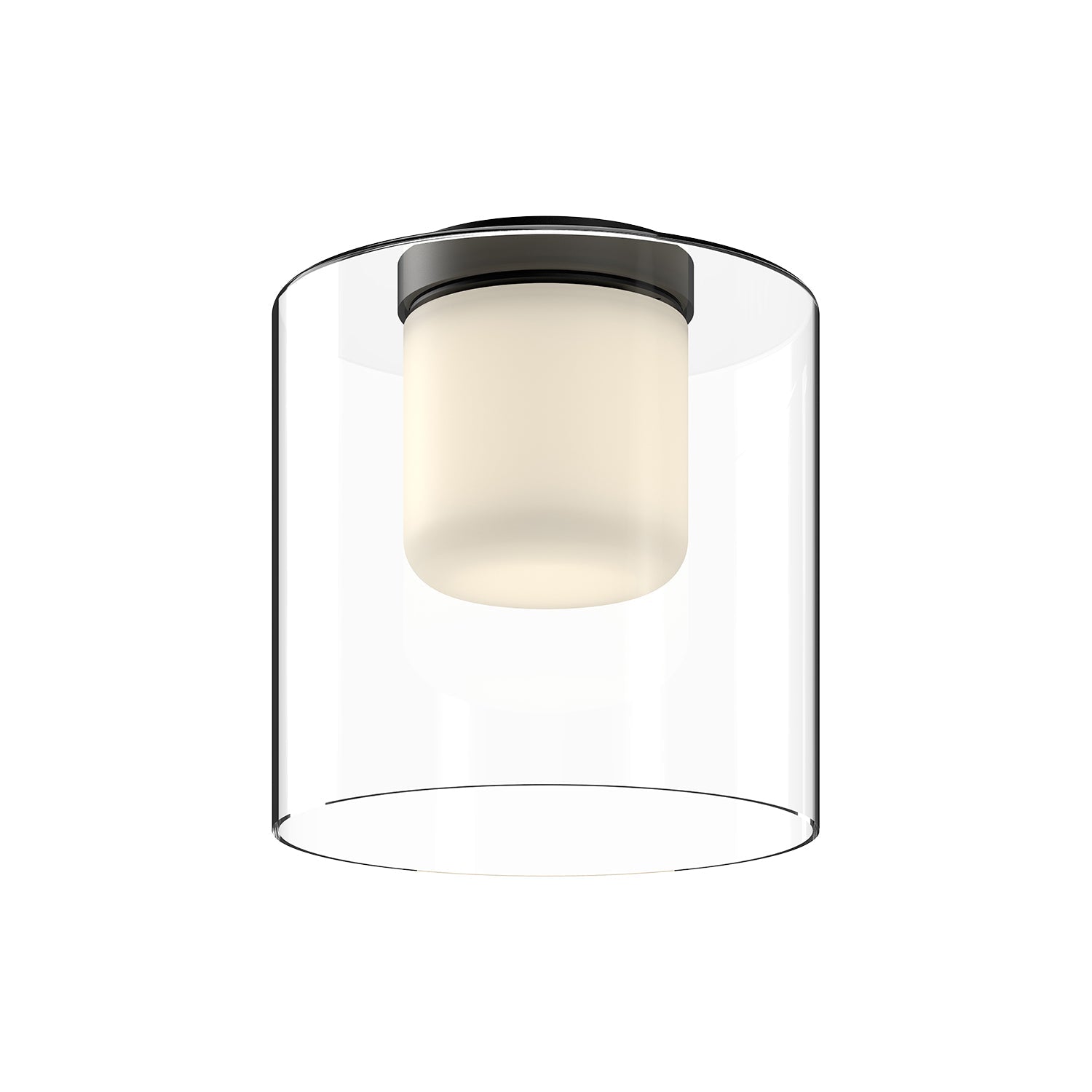 Kuzco Birch black flush mount FM53509-BK/CL