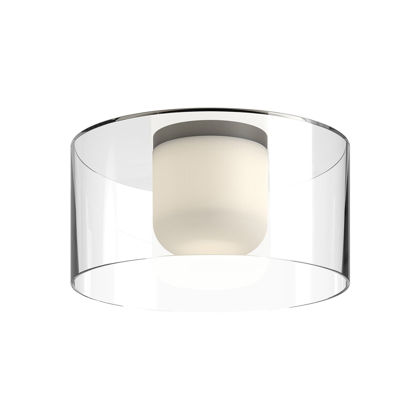 Kuzco Birch black flush mount FM53512-BK/CL