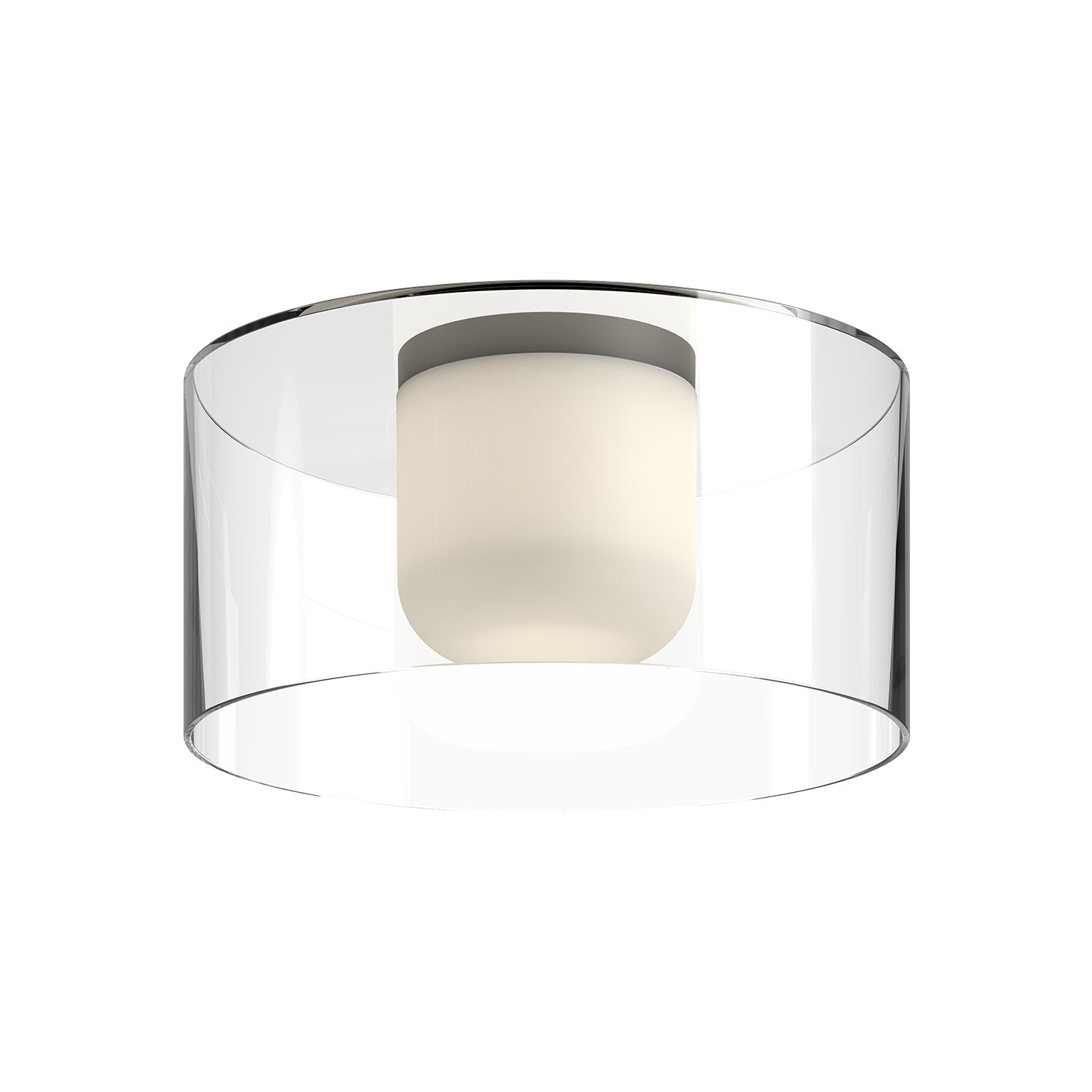 Kuzco Birch black flush mount FM53512-BK/CL