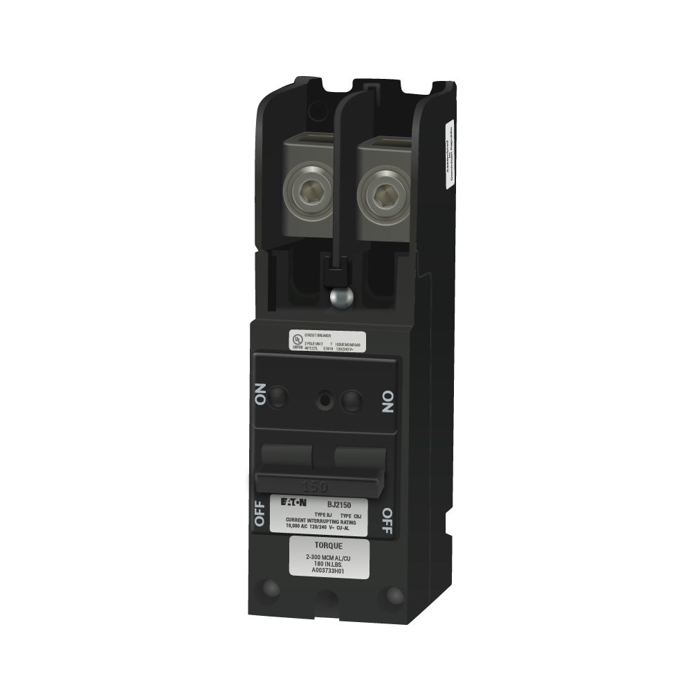 Cutler Hammer 150 Amp 120/240V 2 Pole Plug-On Circuit Breaker BJ Series