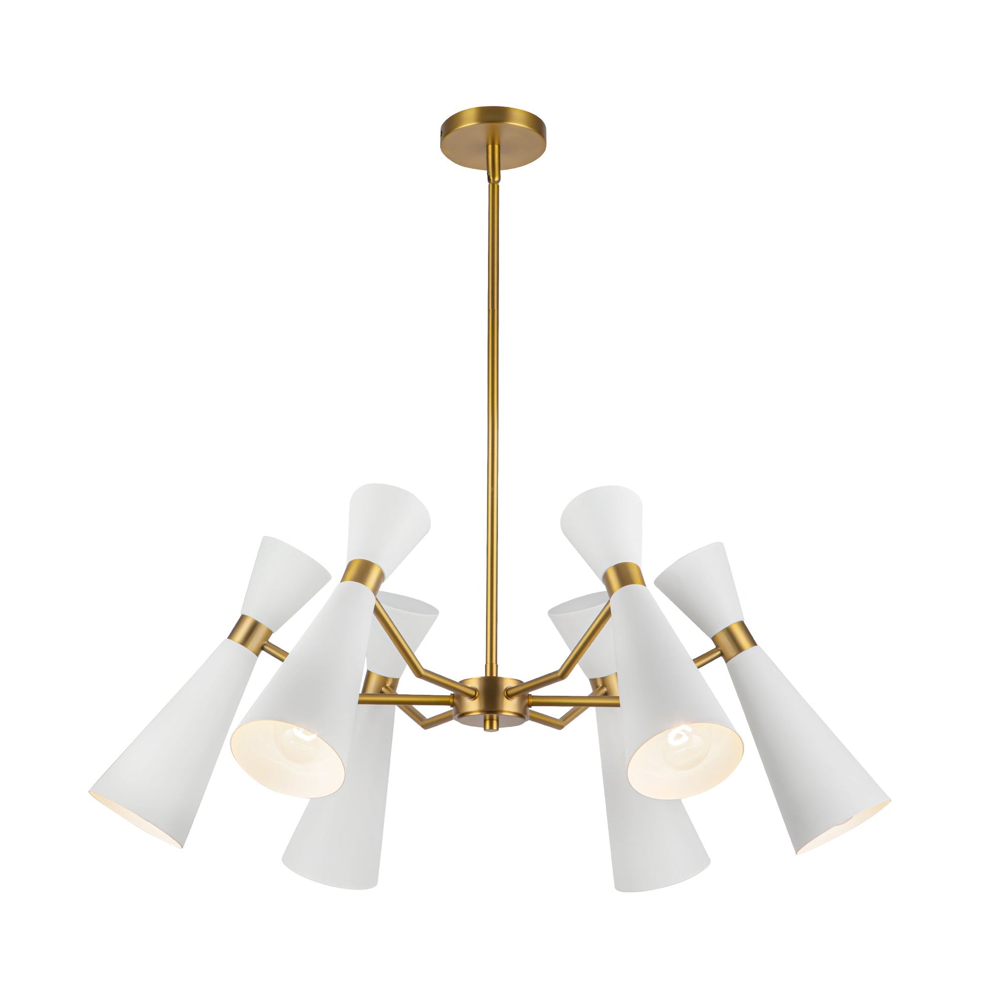 Alora Mood Blake white chandelier CH574632WHAG
