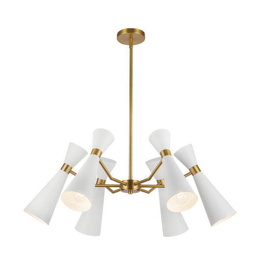 Alora Mood Blake white chandelier CH574632WHAG