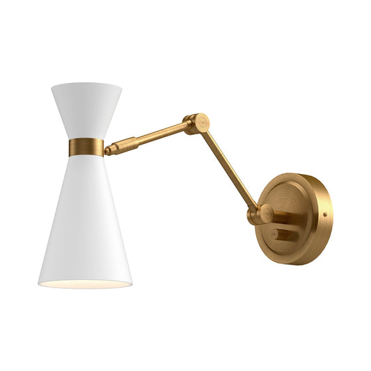 Alora Mood Blake aged gold vanity light WV574524WHAG