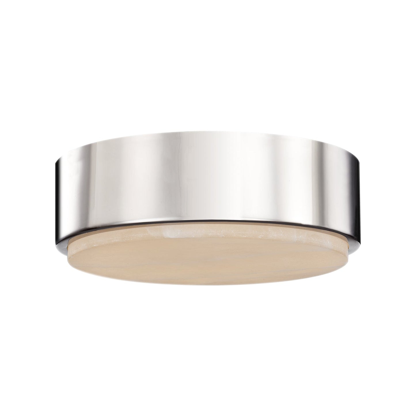Alora Blanco polished nickel flush mount FM325108PNAR