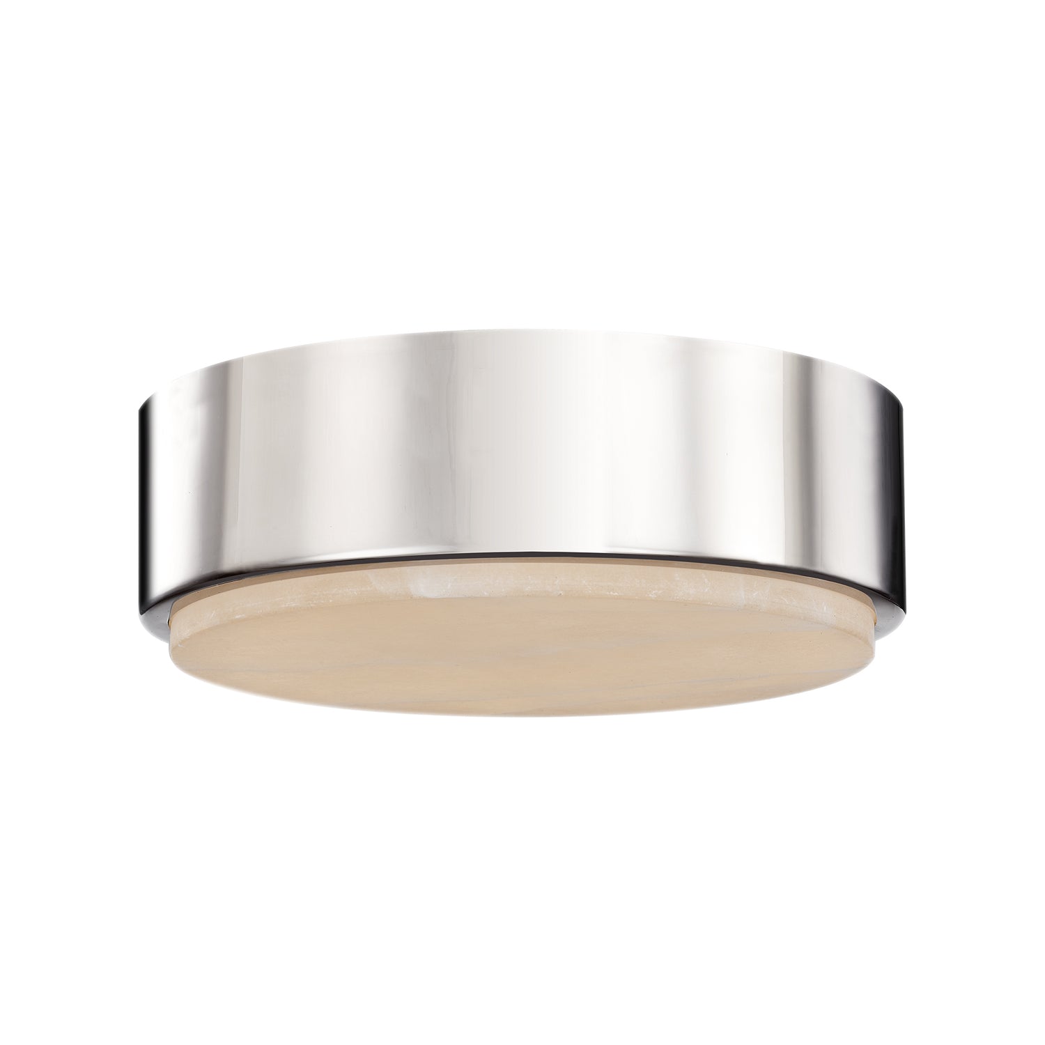 Alora Blanco polished nickel flush mount FM325108PNAR-5CCT
