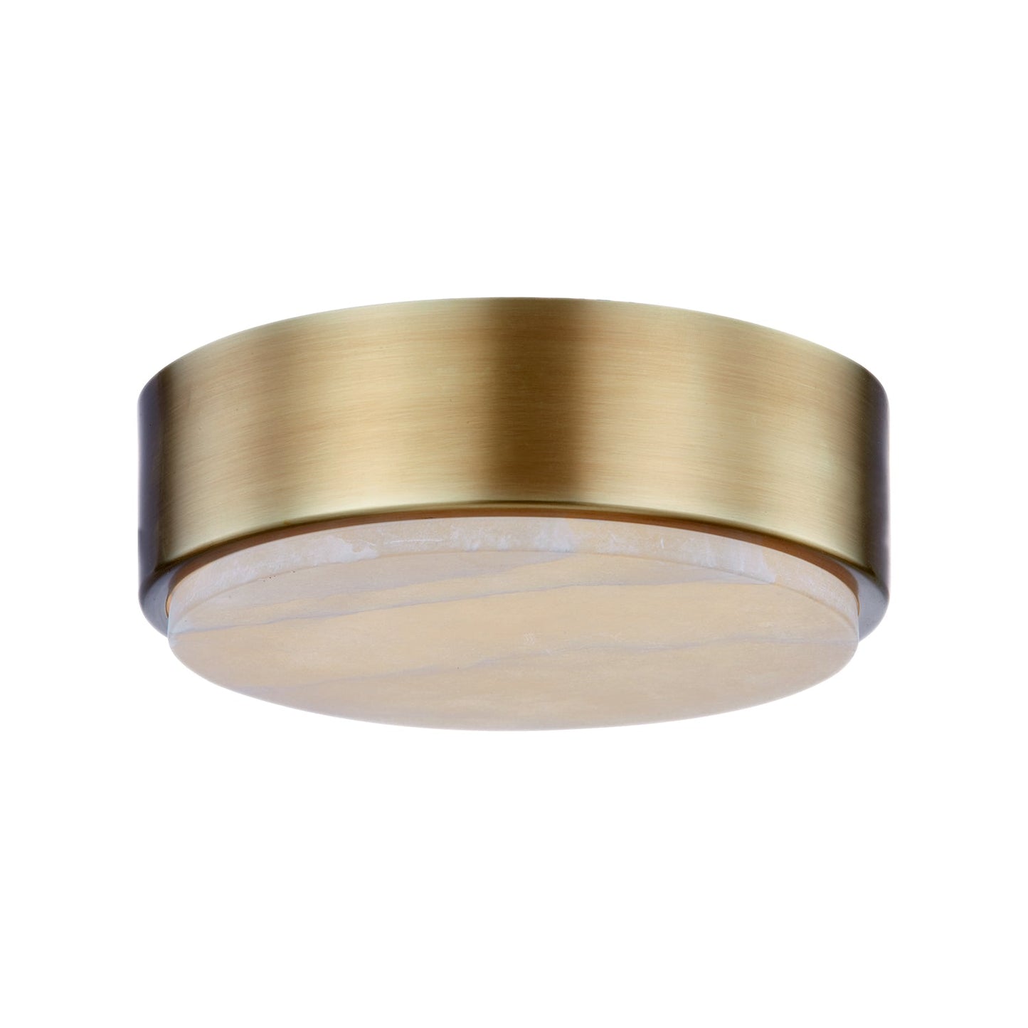 Alora Blanco vintage brass flush mount FM325108VBAR