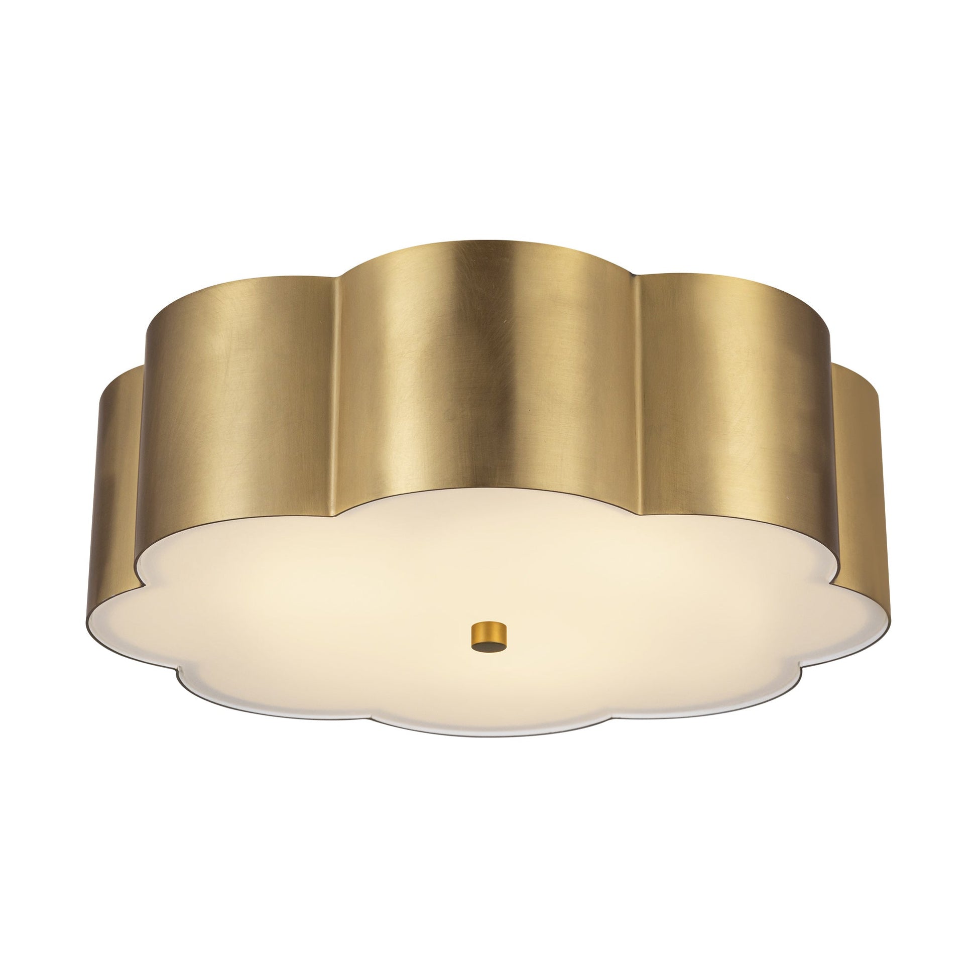 Alora Mood Blossom brushed gold flush mount FM603314BG