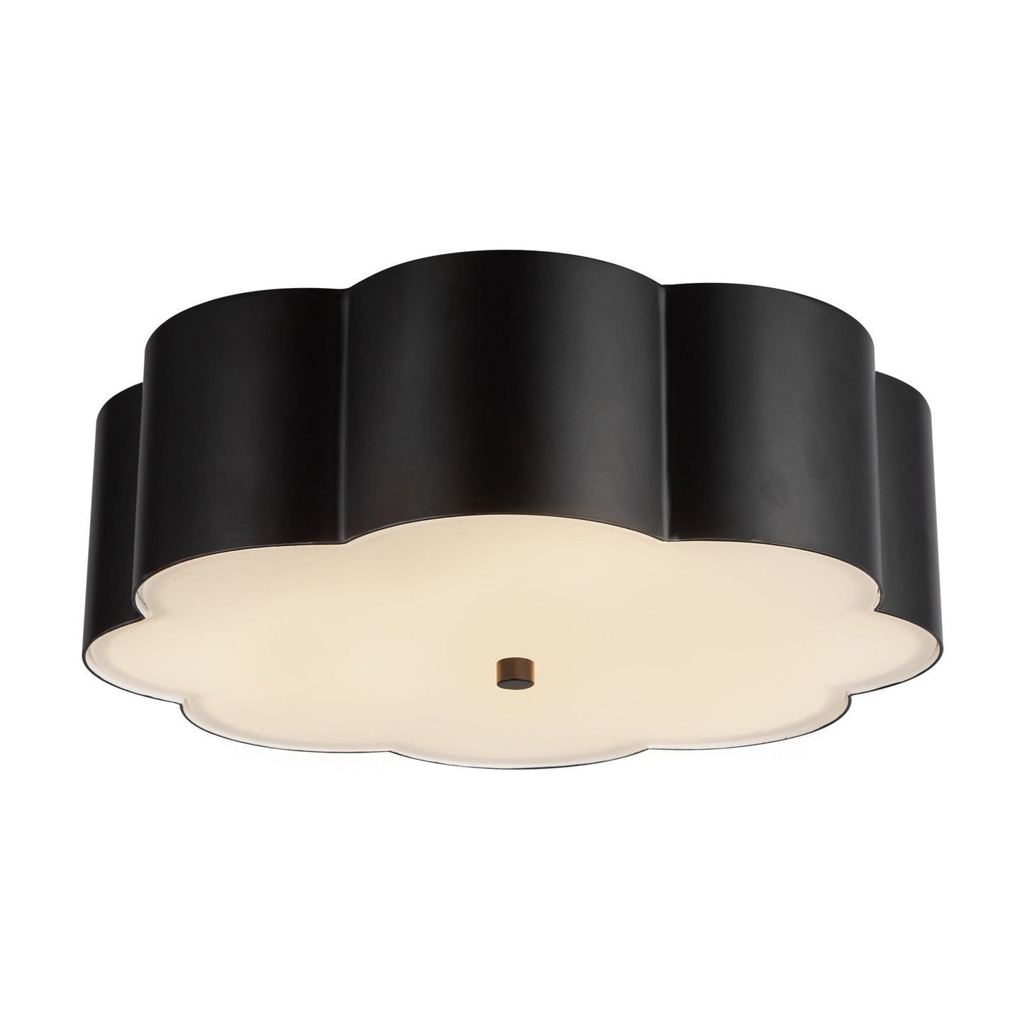 Alora Mood Blossom matte black flush mount FM603314MB