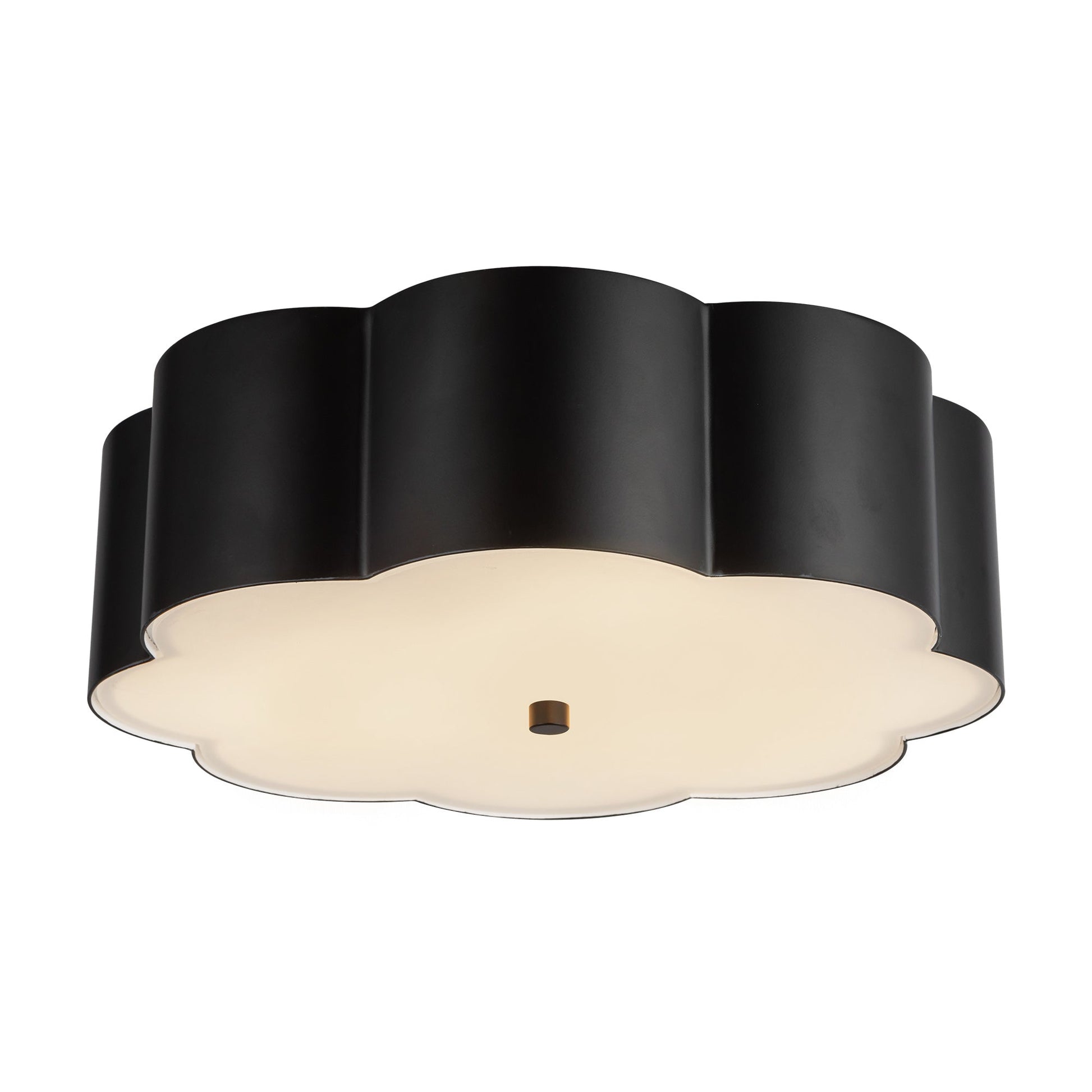 Alora Mood Blossom matte black flush mount FM603314MB