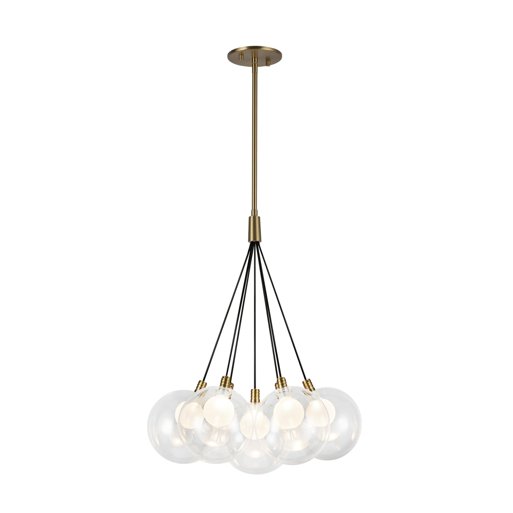 Kuzco Bolla brushed gold chandelier CH3117-BG