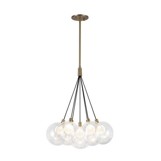 Kuzco Bolla brushed gold chandelier CH3117-BG