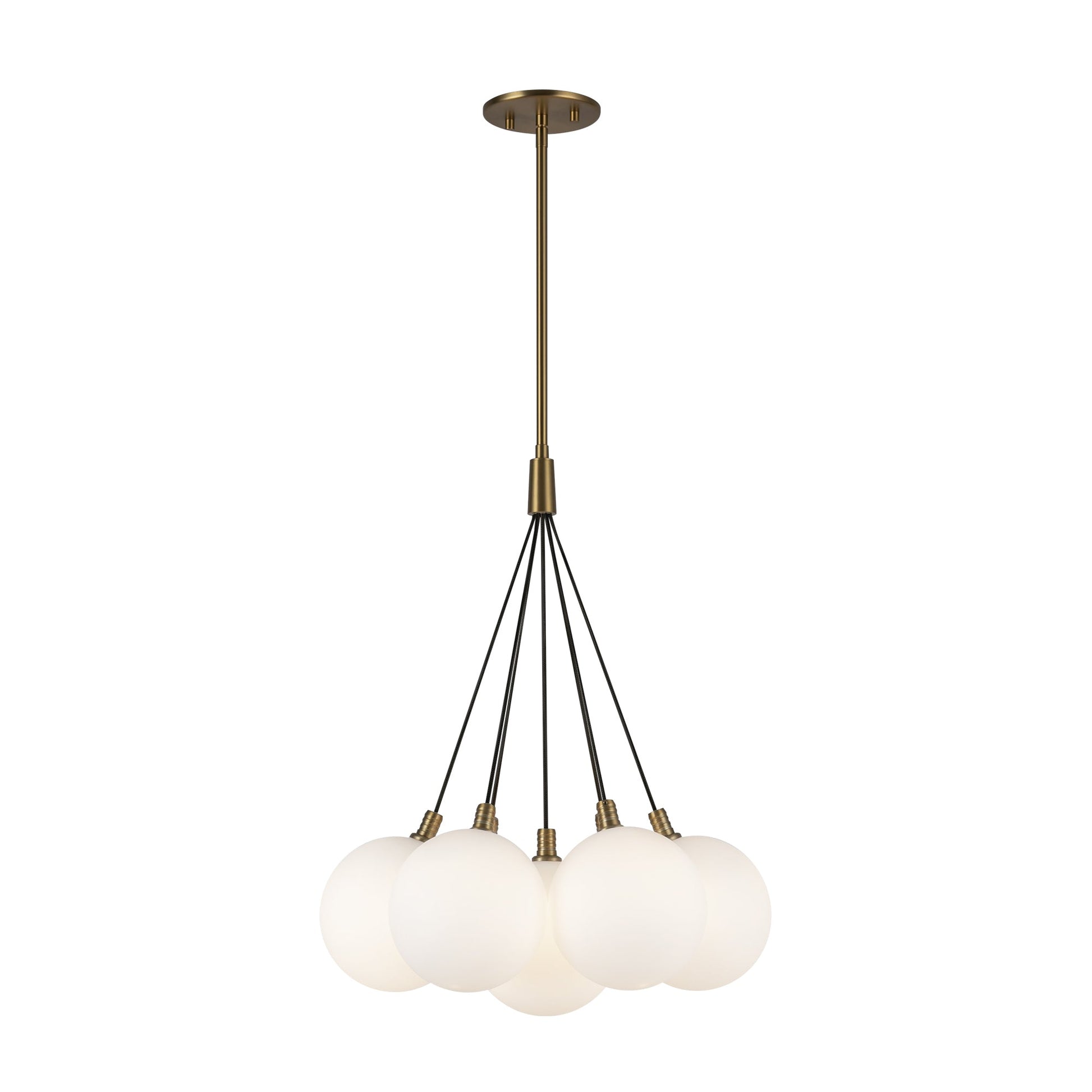 Kuzco Bolla brushed gold chandelier CH3117-BG/OP