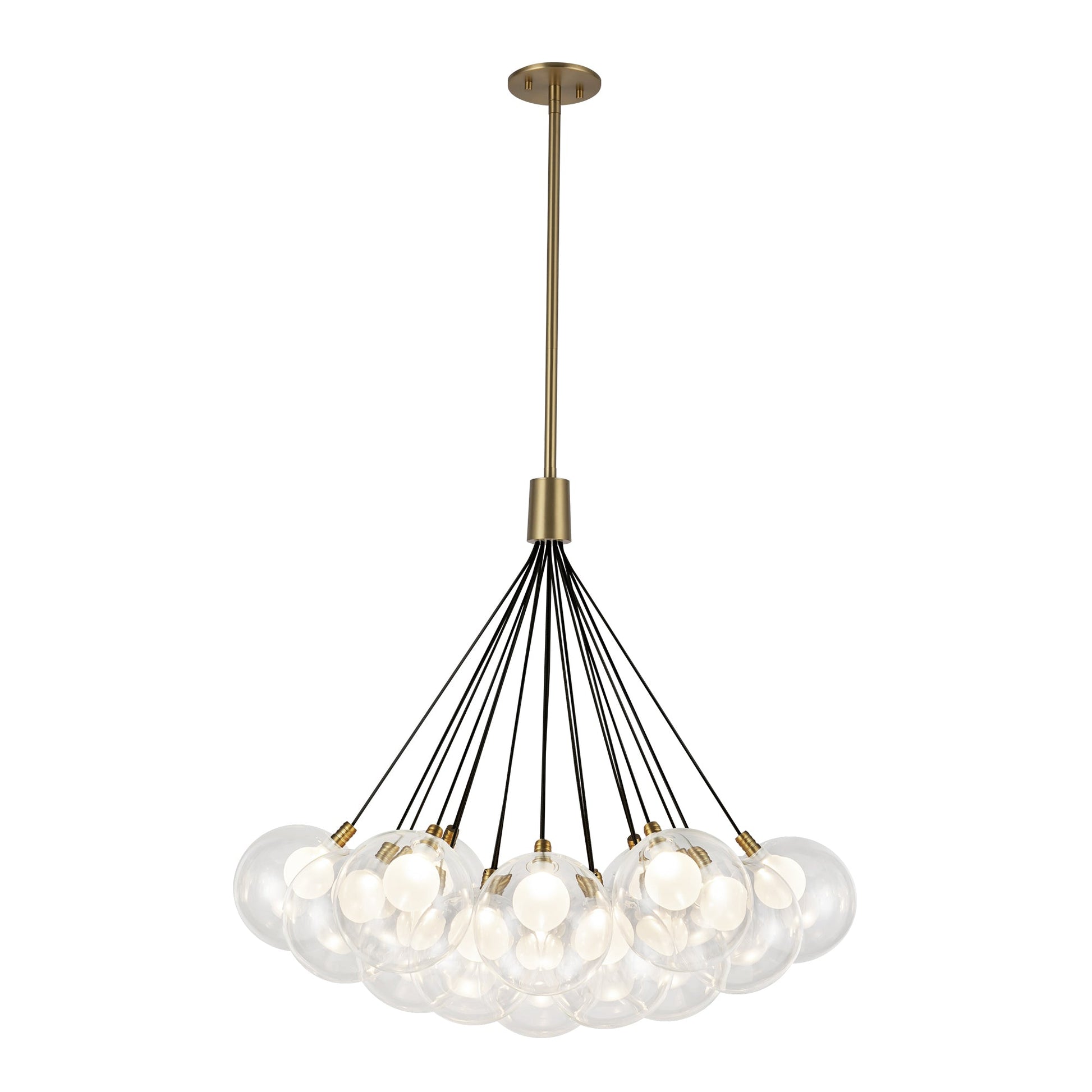 Kuzco Bolla brushed gold chandelier CH3128-BG