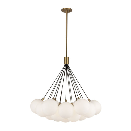 Kuzco Bolla brushed gold chandelier CH3128-BG/OP