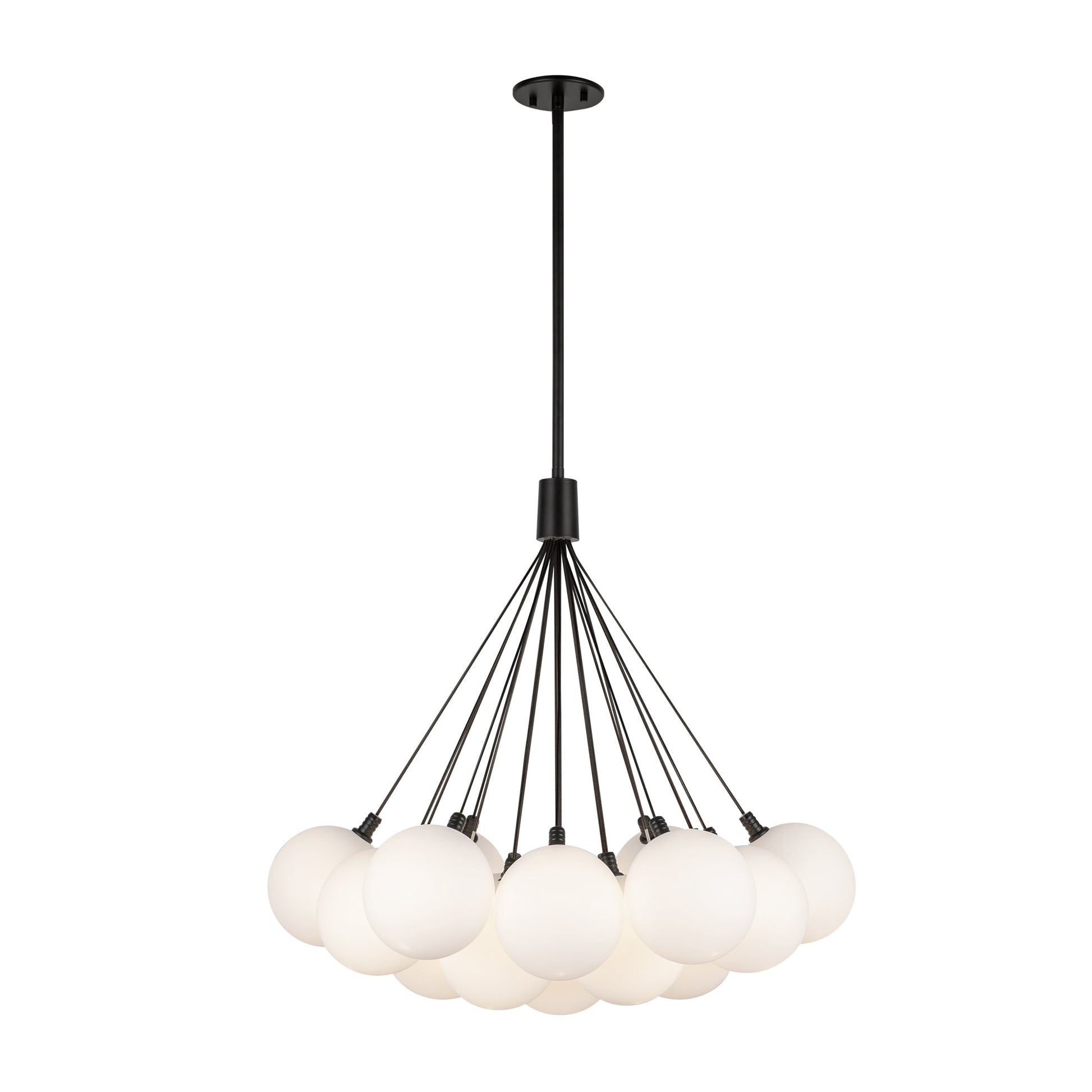 Kuzco Bolla black chandelier CH3128-BK/OP
