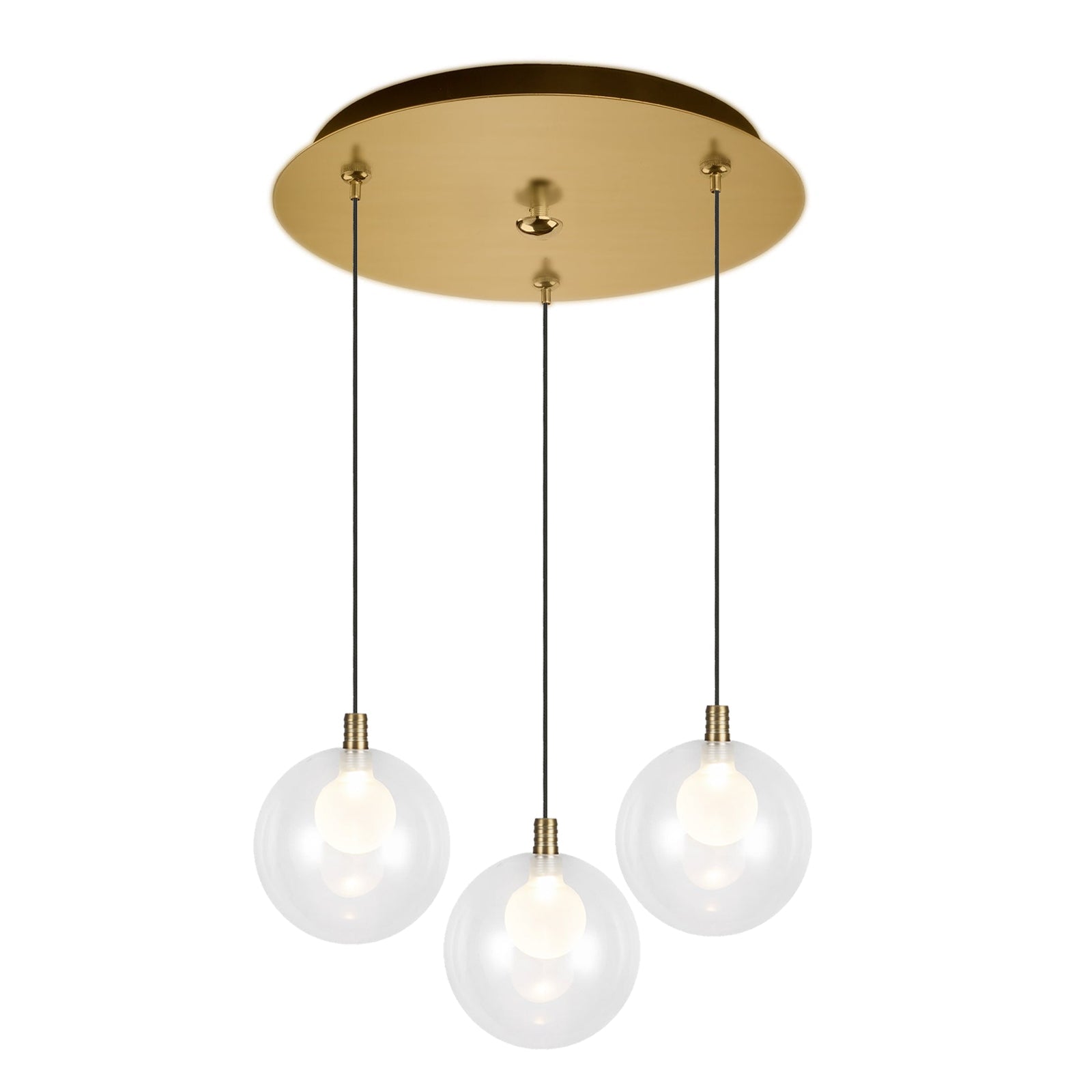 Kuzco Bolla brushed gold multi-pendant MP3106BG-03