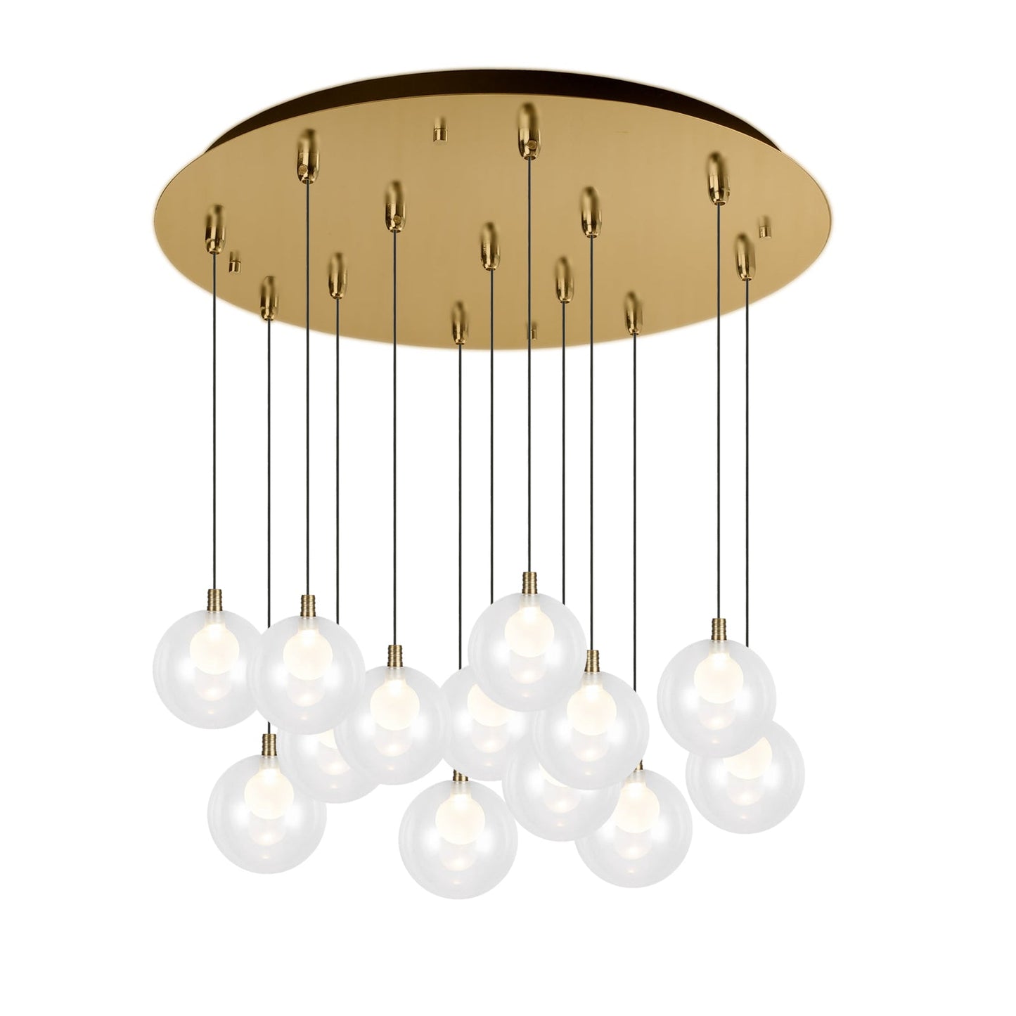 Kuzco Bolla brushed gold multi-pendant MP3106BG-13
