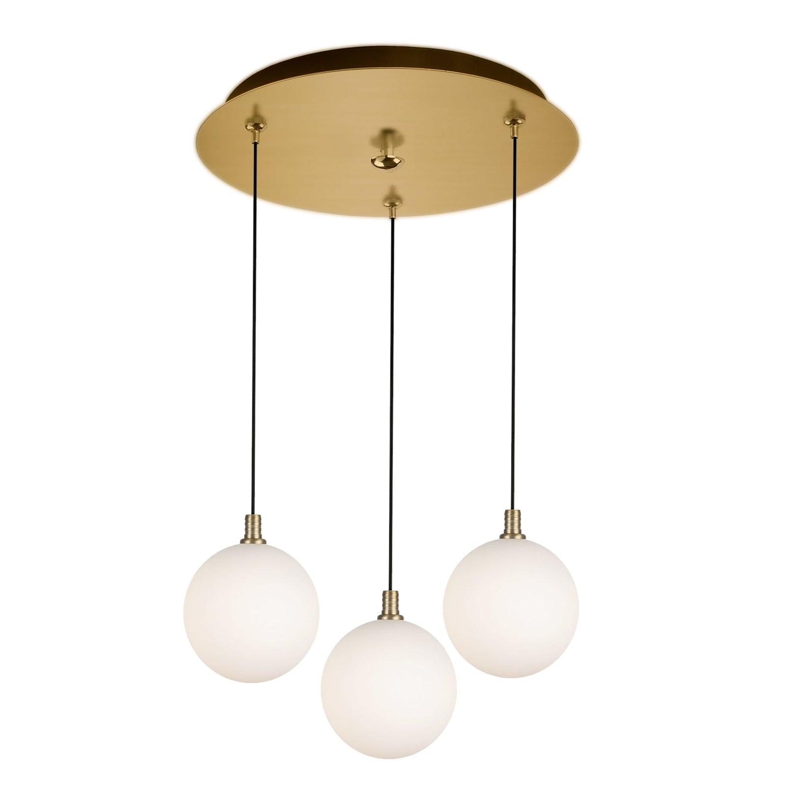 Kuzco Bolla brushed gold multi-pendant MP3106BGOP-03