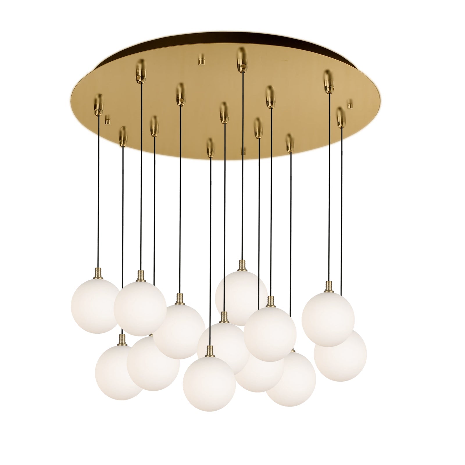 Kuzco Bolla brushed gold multi-pendant MP3106BGOP-13