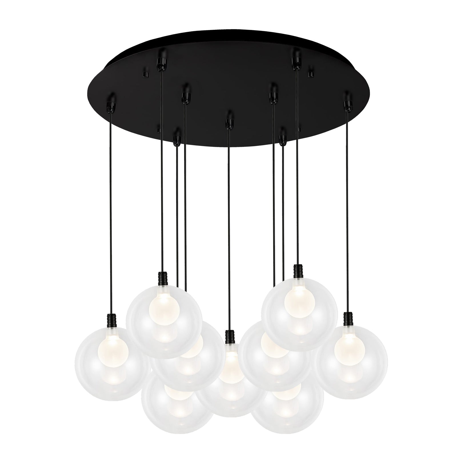 Kuzco Bolla black multi-pendant MP3106BK-09