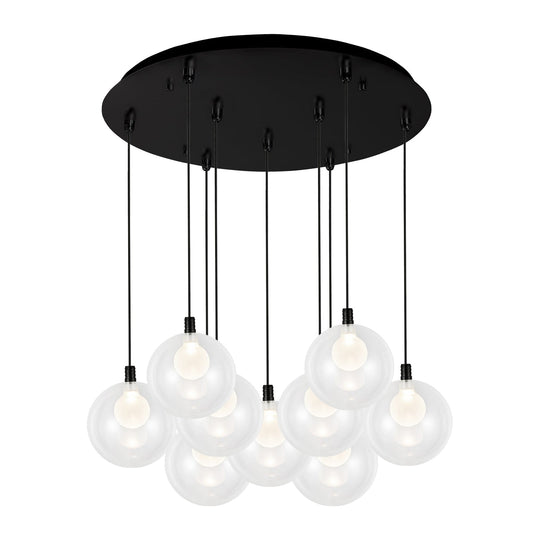 Kuzco Bolla black multi-pendant MP3106BK-09