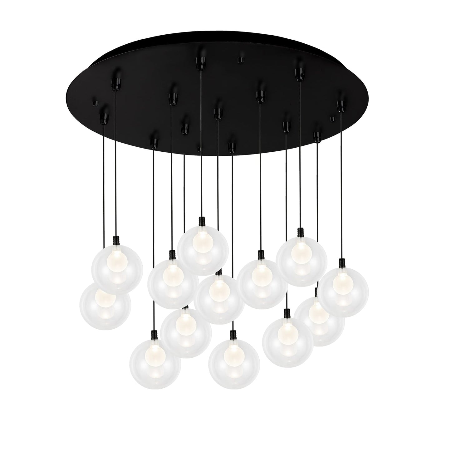 Kuzco Bolla black multi-pendant MP3106BK-13
