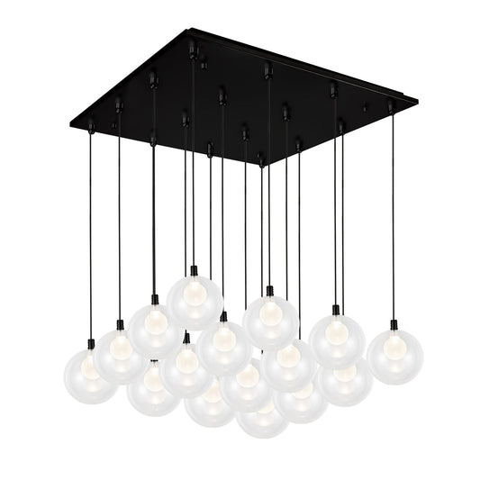 Kuzco Bolla black multi-pendant MP3106BK-16