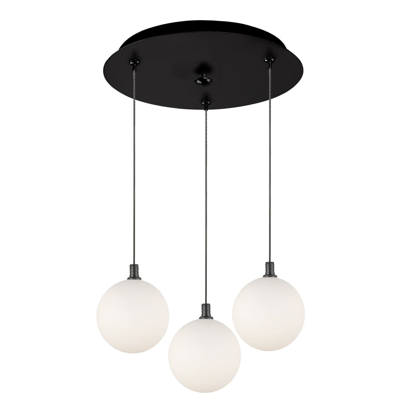 Kuzco Bolla black multi-pendant MP3106BKOP-03