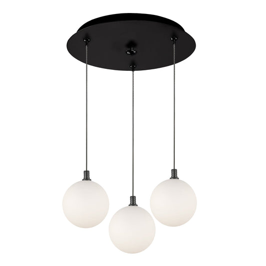 Kuzco Bolla black multi-pendant MP3106BKOP-03
