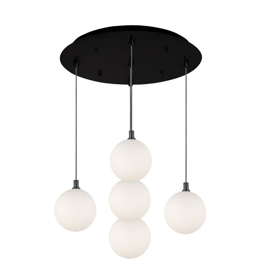 Kuzco Bolla black multi-pendant MP3106BKOP-05