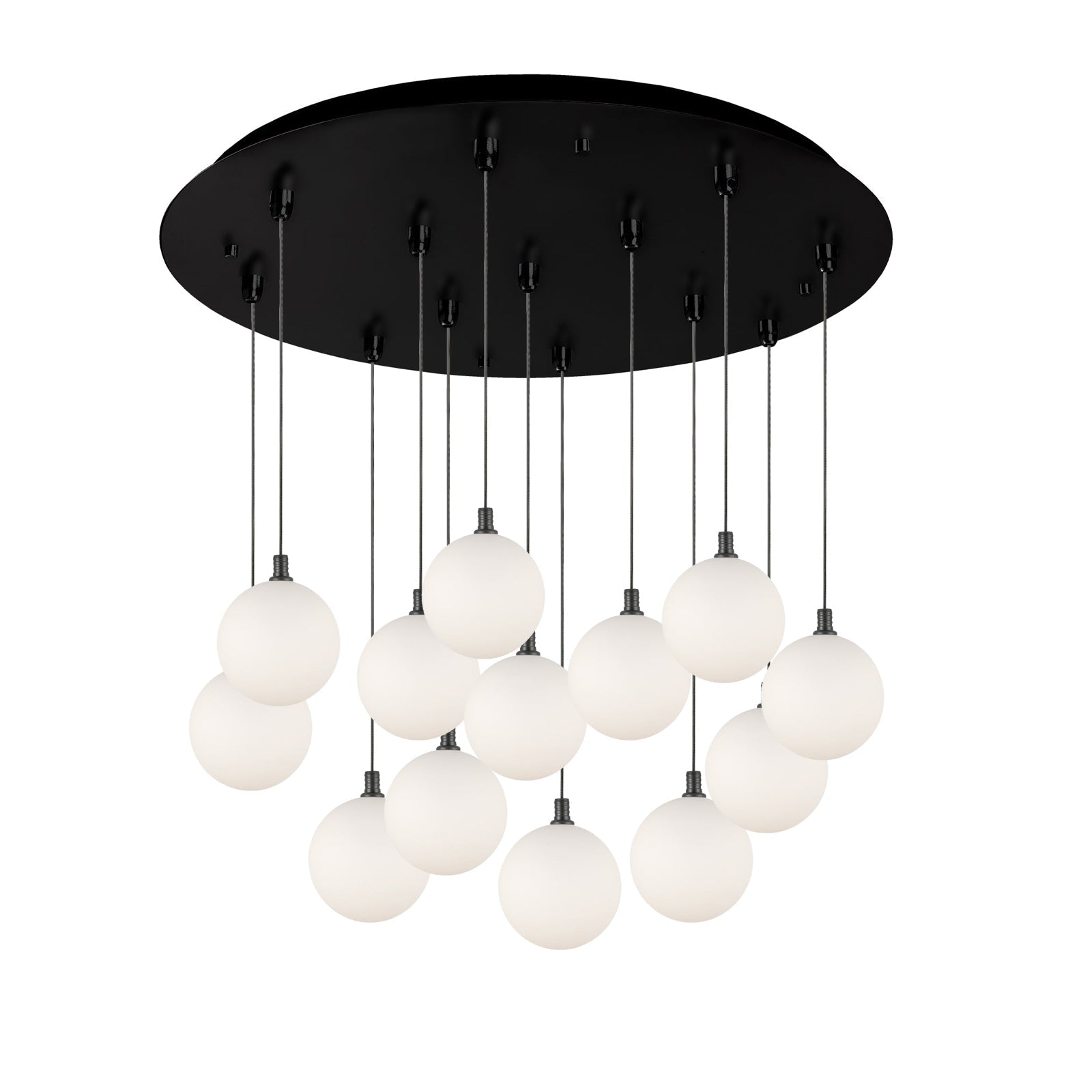 Kuzco Bolla black multi-pendant MP3106BKOP-13