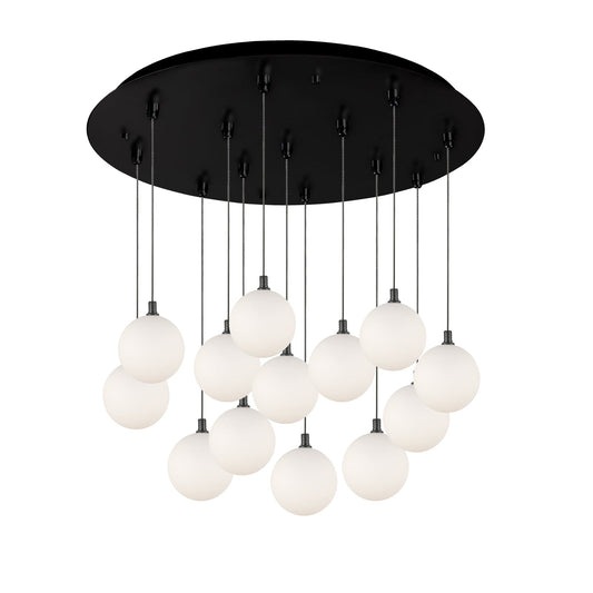 Kuzco Bolla black multi-pendant MP3106BKOP-13