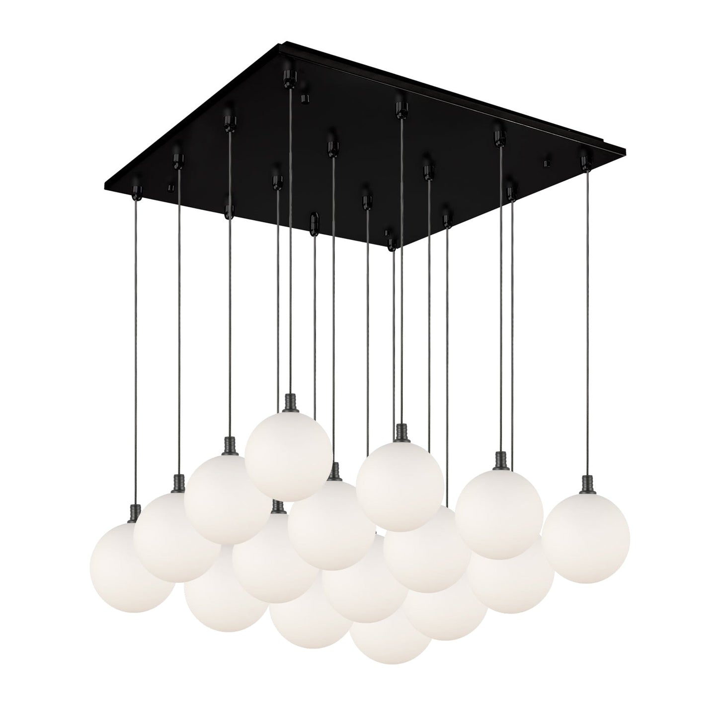 Kuzco Bolla black multi-pendant MP3106BKOP-16