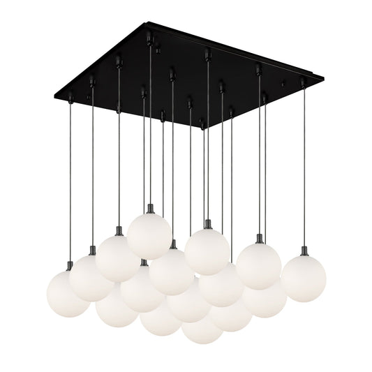 Kuzco Bolla black multi-pendant MP3106BKOP-16