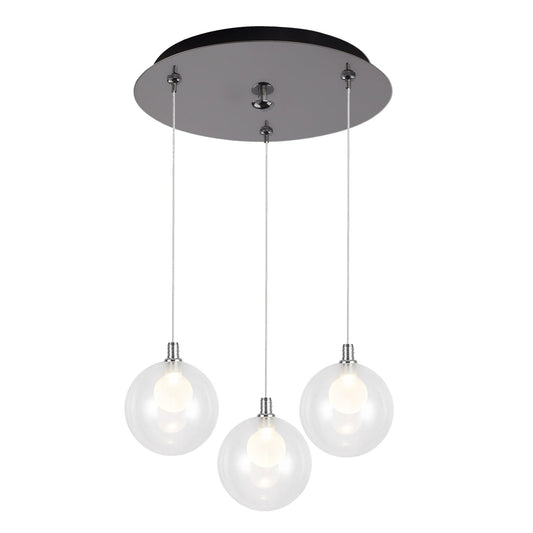 Kuzco Bolla chrome multi-pendant MP3106CH-03