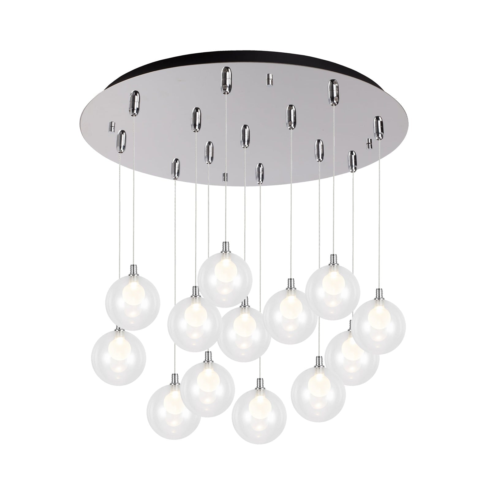Kuzco Bolla chrome multi-pendant MP3106CH-13
