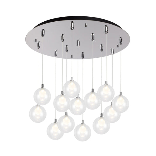 Kuzco Bolla chrome multi-pendant MP3106CH-13
