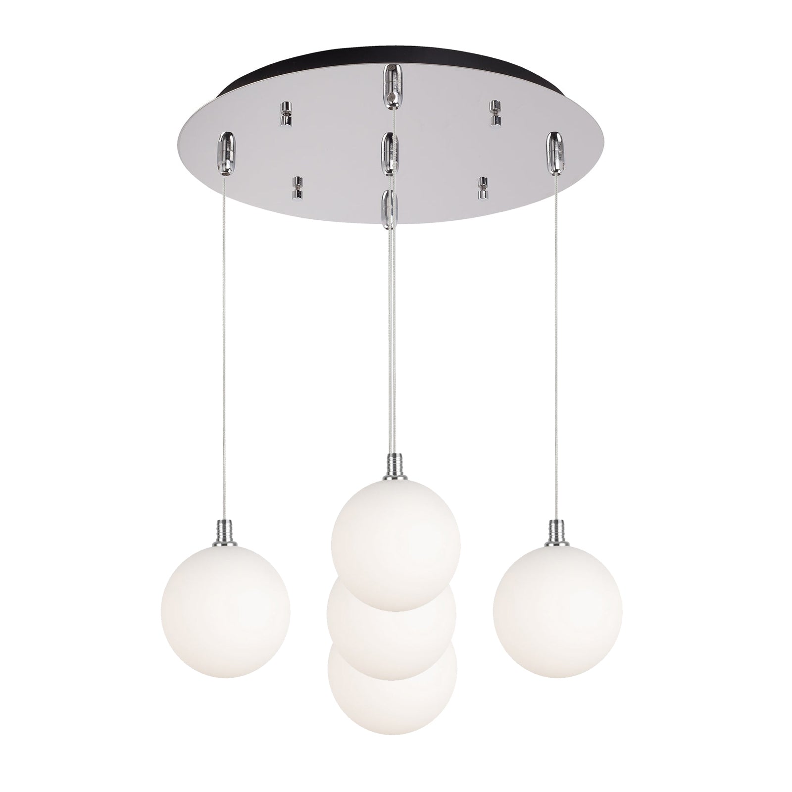 Kuzco Bolla chrome multi-pendant MP3106CHOP-05