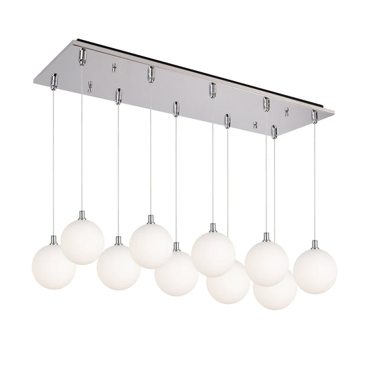 Kuzco Bolla chrome multi-pendant MP3106CHOP-10