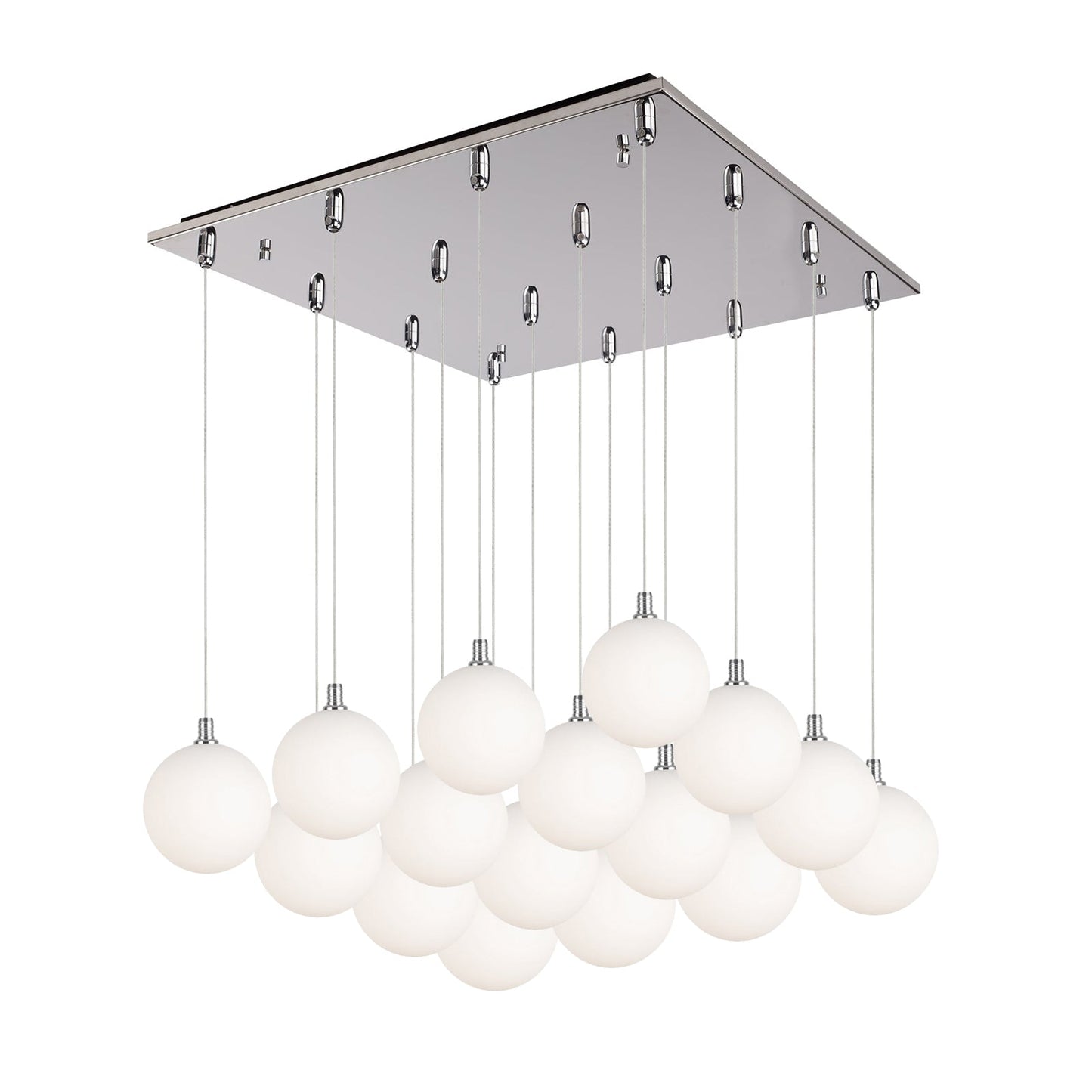 Kuzco Bolla chrome multi-pendant MP3106CHOP-16