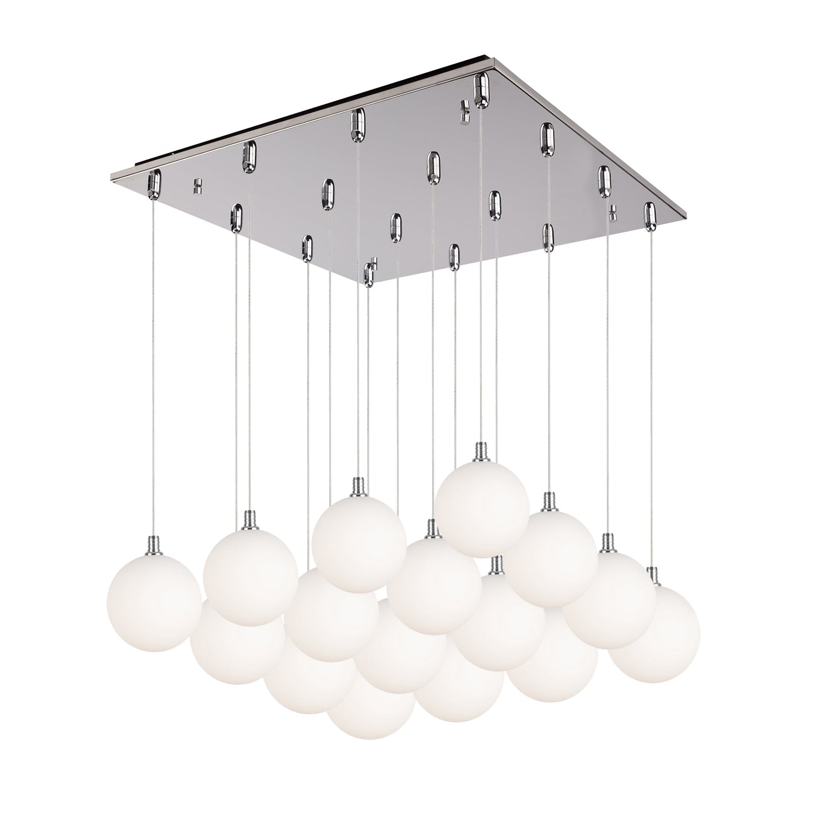 Kuzco Bolla chrome multi-pendant MP3106CHOP-16