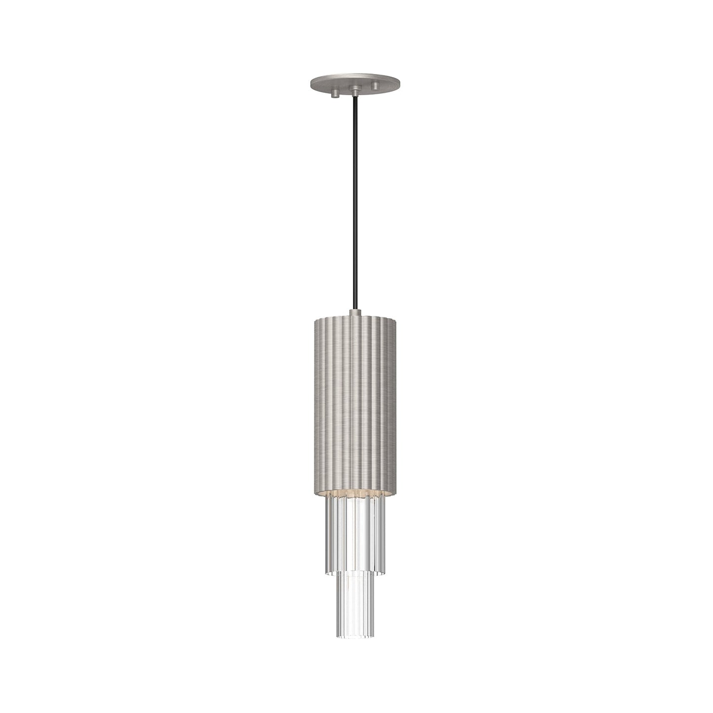 Alora Mood Bordeaux brushed nickel pendant PD502204BNCR