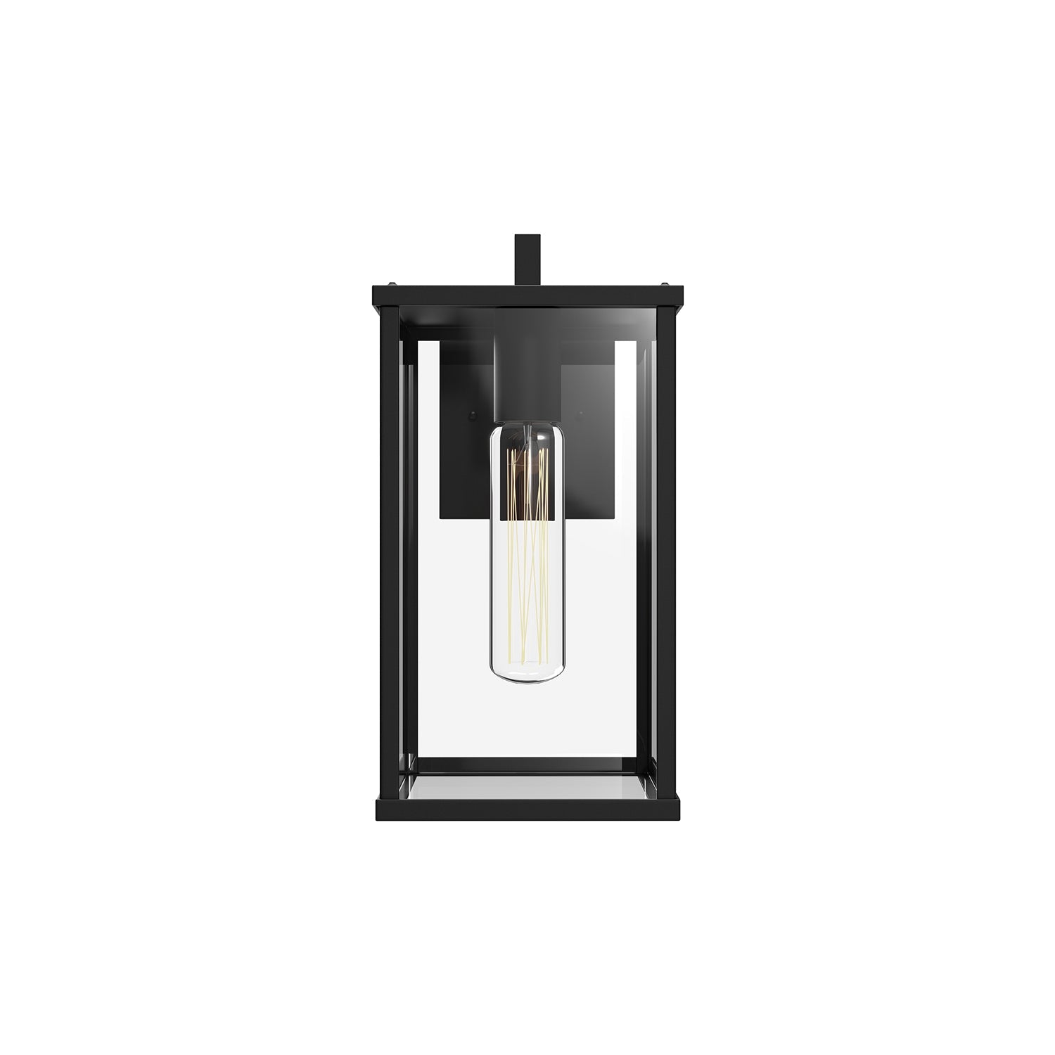 Alora Mood Brentwood clear glass exterior wall sconce EW652505BKCL