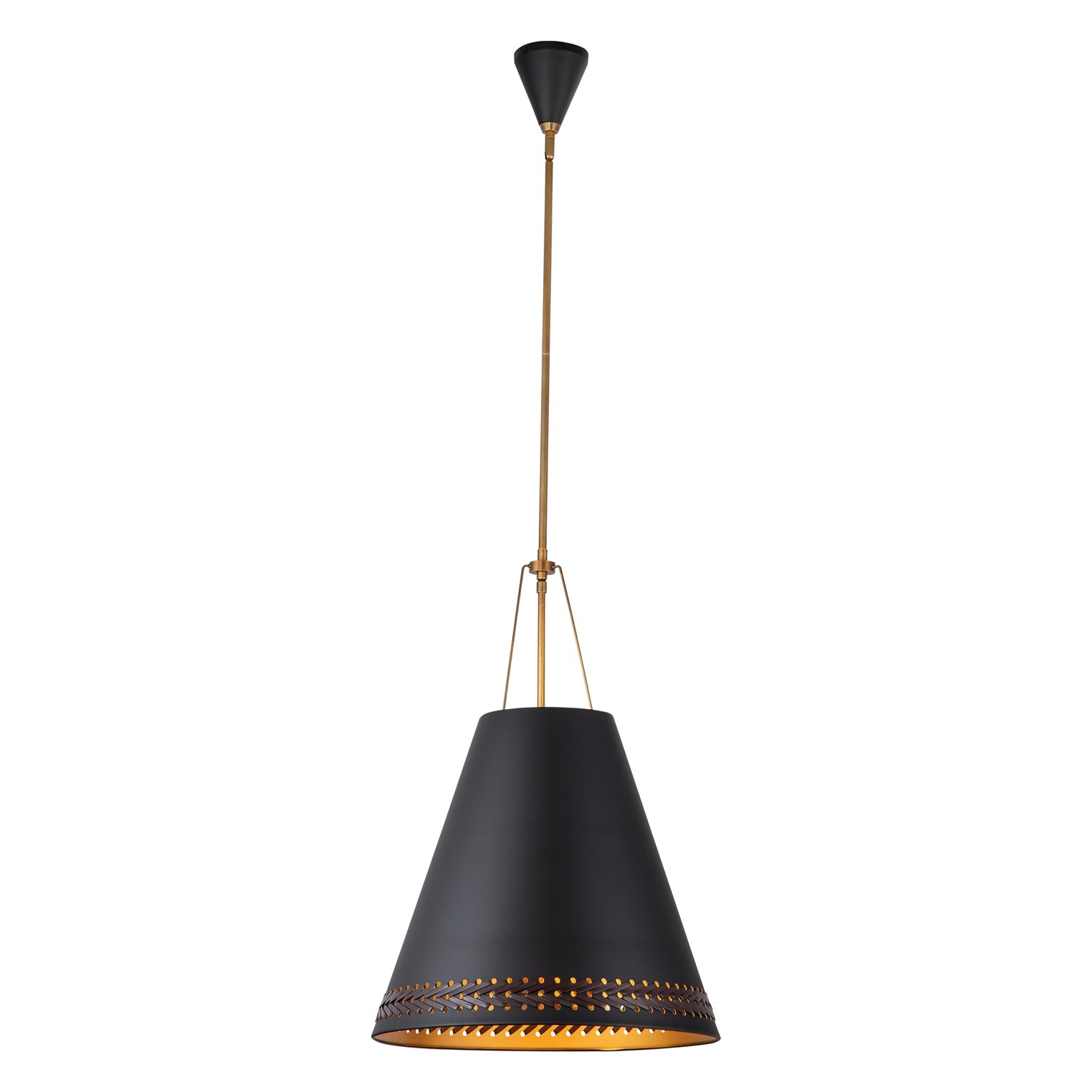 Alora Brickell matte black pendant PD342020MBHL