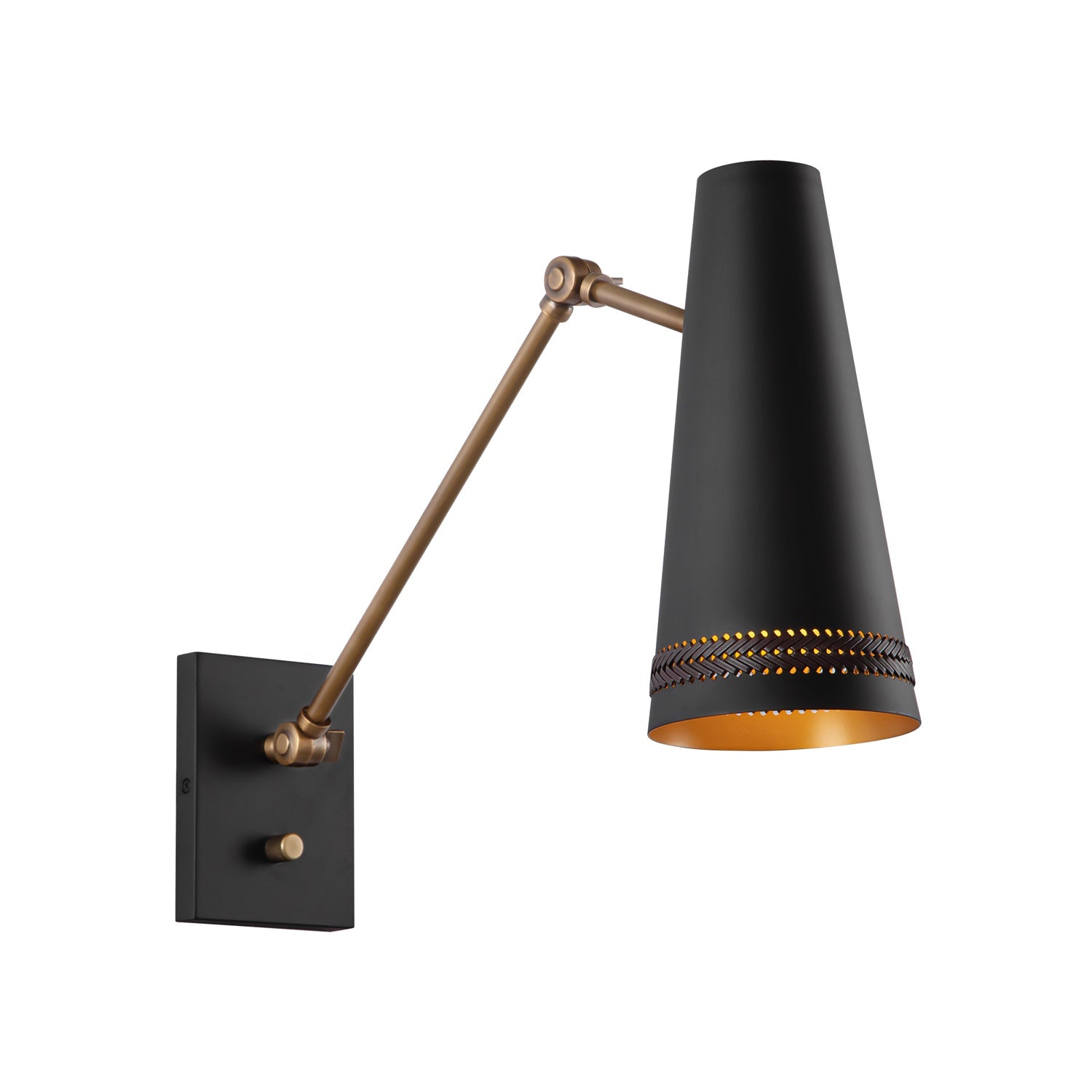Alora Brickell matte black vanity light WV342105MBHL
