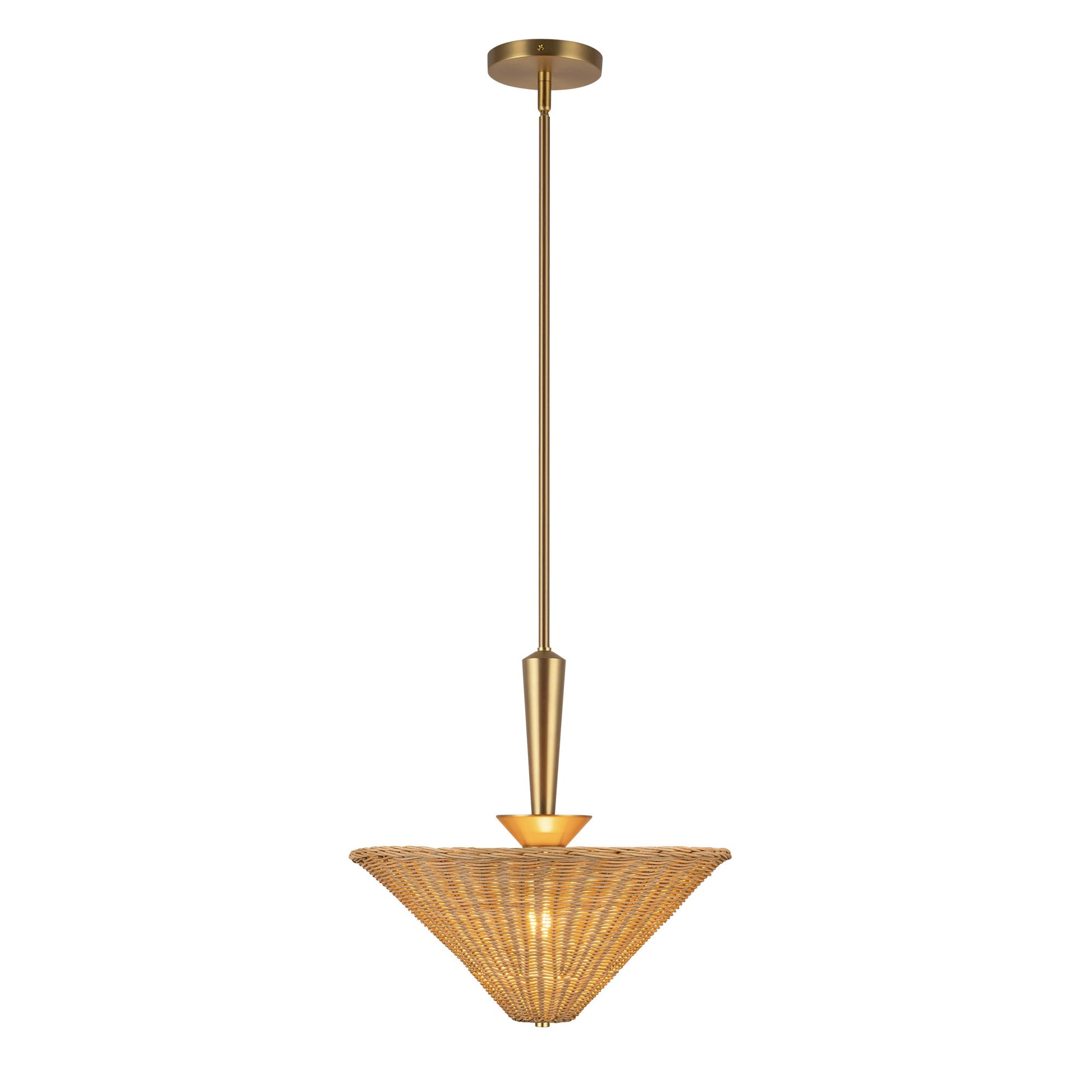 Alora Mood Bridgette brushed gold pendant PD497016BGRA