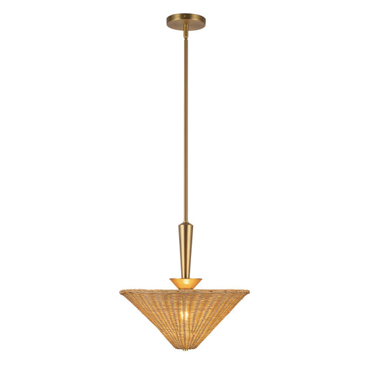Alora Mood Bridgette brushed gold pendant PD497016BGRA