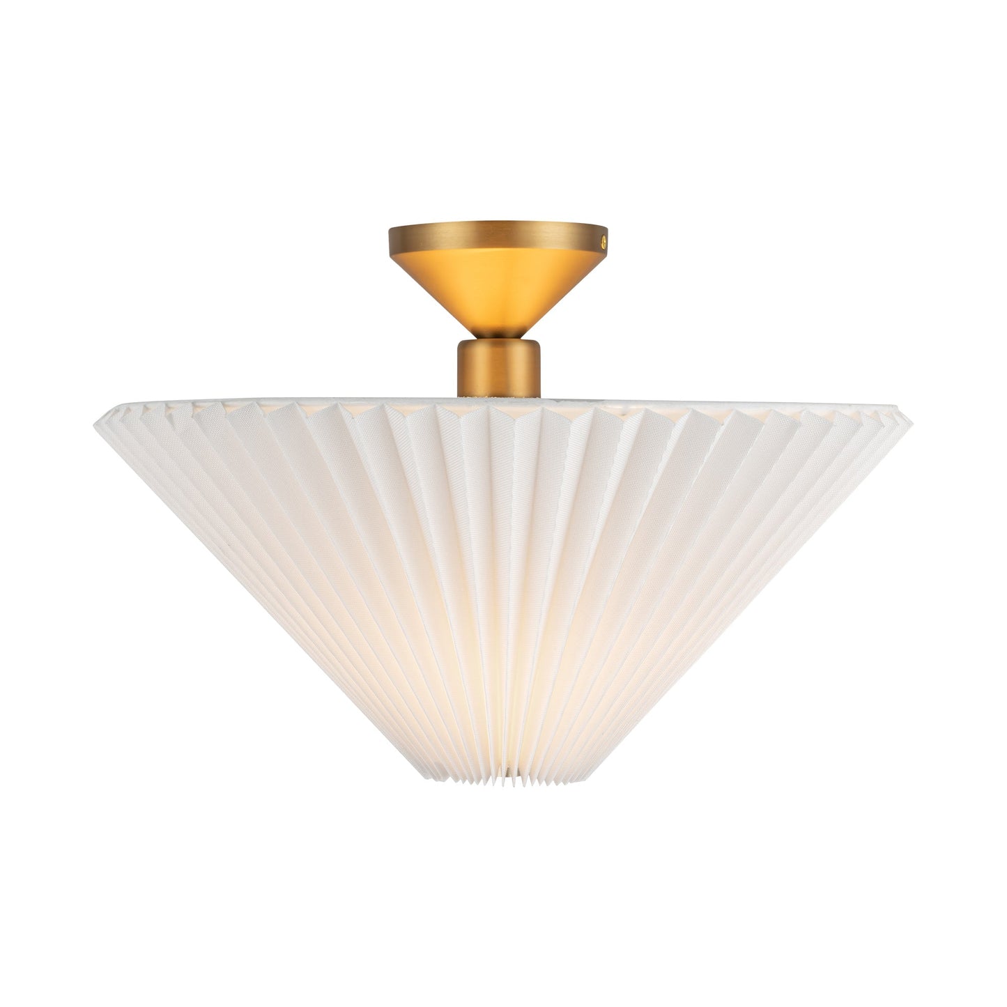 Alora Mood Bridgette brushed gold semi-flush mount SF497016BGFW