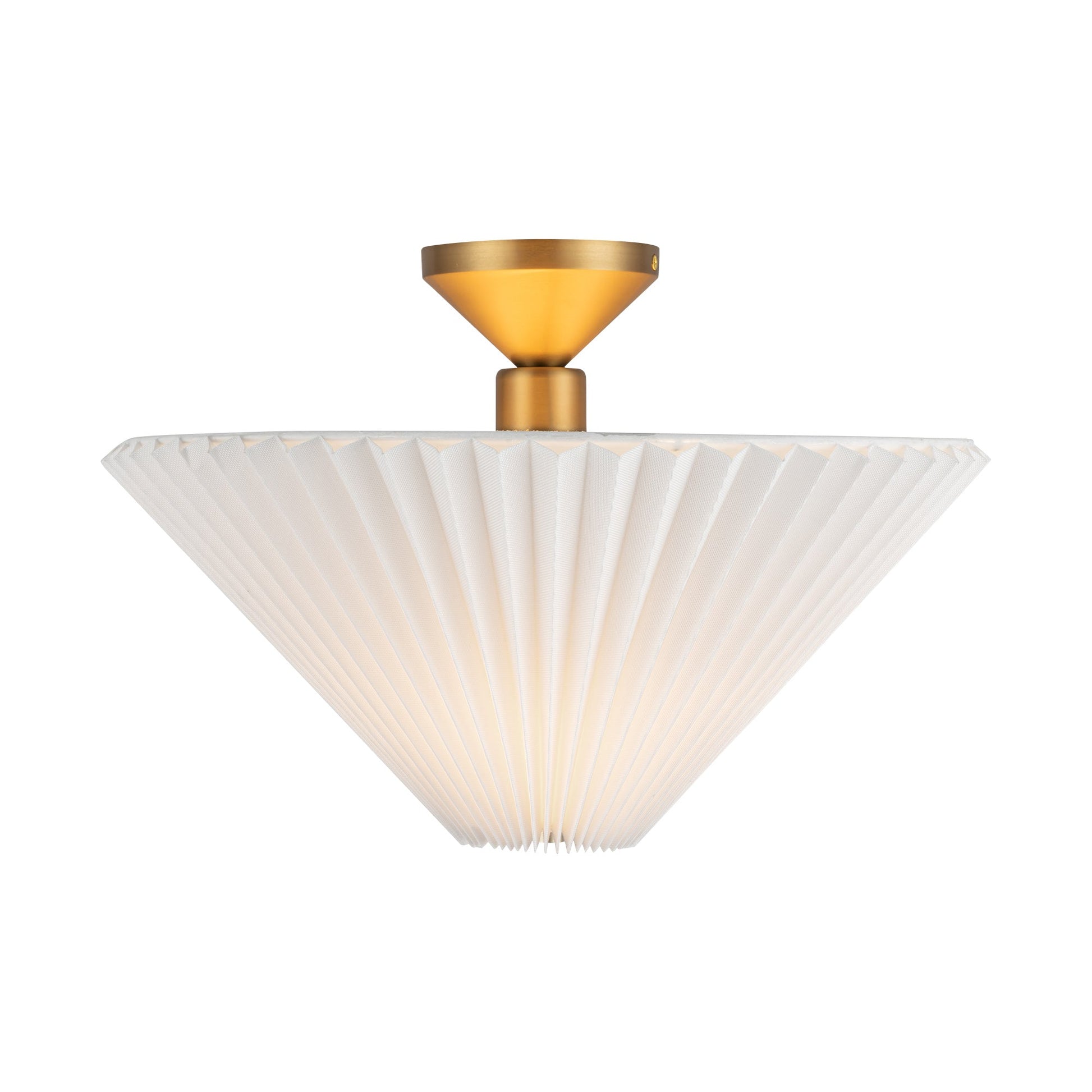 Alora Mood Bridgette brushed gold semi-flush mount SF497016BGFW